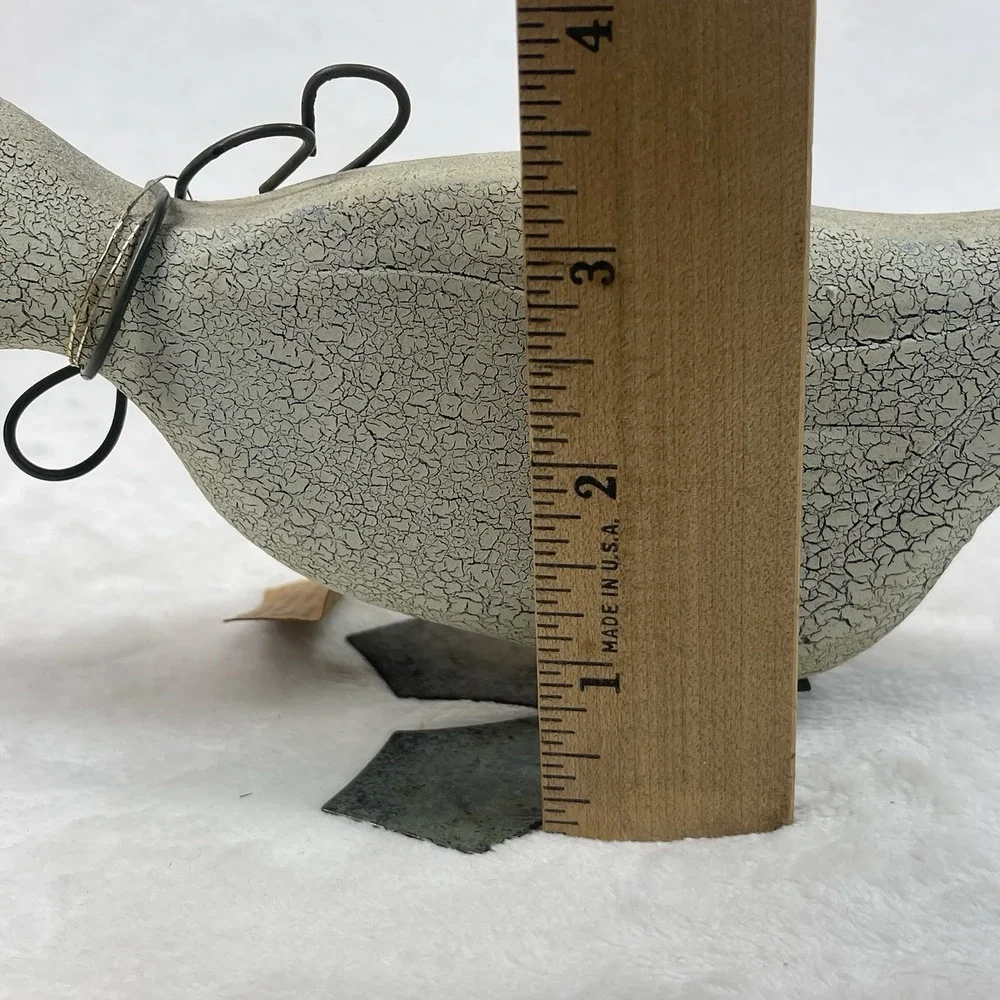 Vintage Goose Duck Shelf Decor Set 3 Rustic Wood Metal Country Farmhouse Cottage